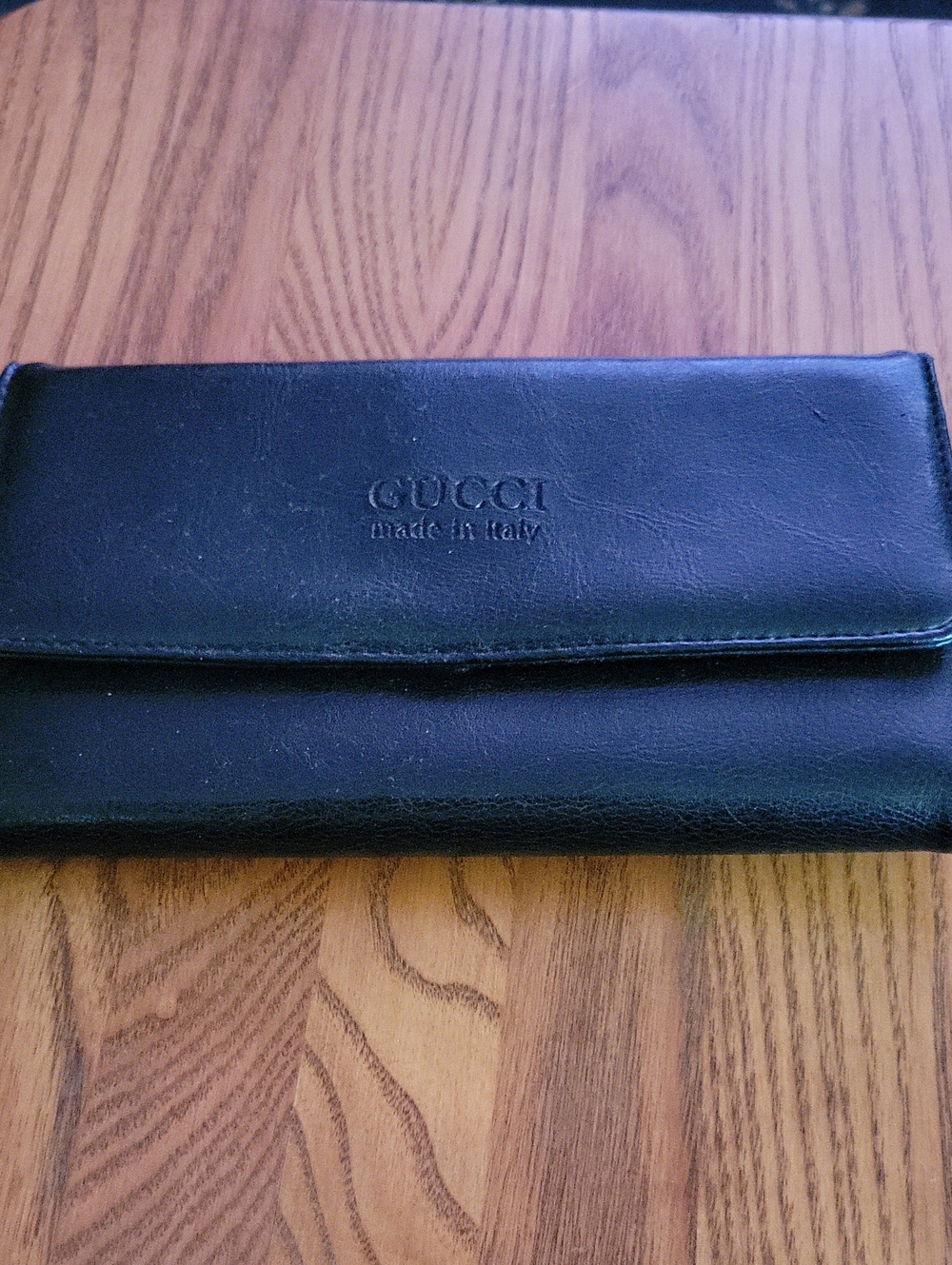 Gucci Black Calfskin Long Leather Wallet